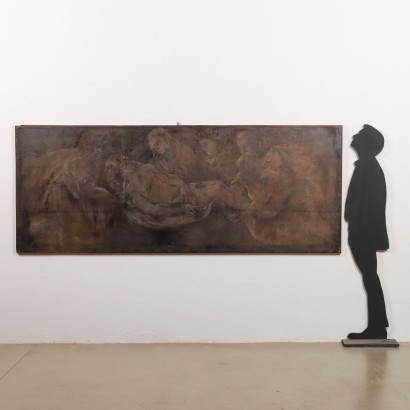 Peinture monochrome avec Lamentation sur le Christ, Lamentation sur le Christ mort