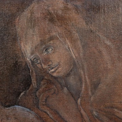 Peinture monochrome avec Lamentation sur le Christ, Lamentation sur le Christ mort