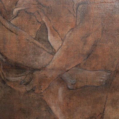 Peinture monochrome avec Lamentation sur le Christ, Lamentation sur le Christ mort