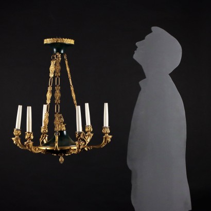 Coppia di Lampadari Stile Impero