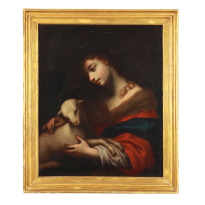 Dipinto raffigurante Santa Agnese