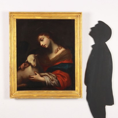 Painting depicting Saint Agnes