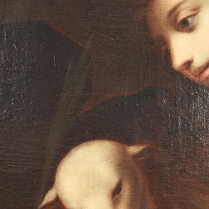 Painting depicting Saint Agnes
