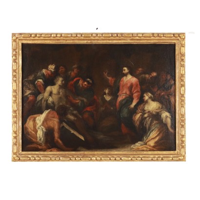 Pintura que representa la Resurrección de Lázaro