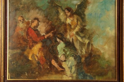 arte, 900, 900 arte, pintura del siglo 20, Attilio Cavallini (1888-1948), pinturas religiosas por Carroll, chiesa di ognissanti en Venecia, óleo sobre cartón