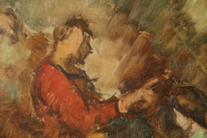 arte, 900, 900 arte, pintura del siglo 20, Attilio Cavallini (1888-1948), pinturas religiosas por Carroll, chiesa di ognissanti en Venecia, óleo sobre cartón