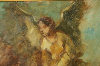 arte, 900, 900 arte, pintura del siglo 20, Attilio Cavallini (1888-1948), pinturas religiosas por Carroll, chiesa di ognissanti en Venecia, óleo sobre cartón