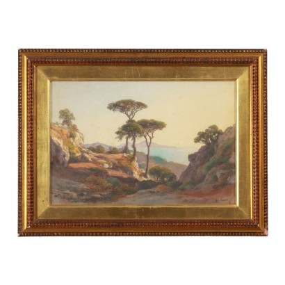 Pintura a la acuarela de Salomon Corrodi