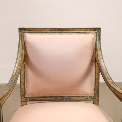Pareja de Sillones Neoclásicos Lacados