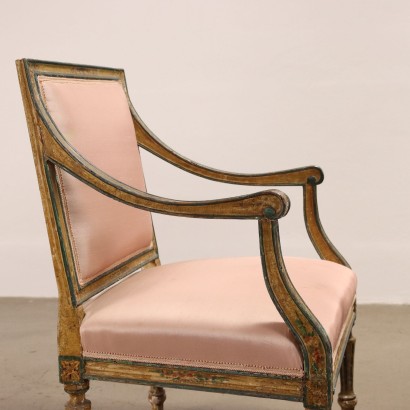 Pareja de Sillones Neoclásicos Lacados