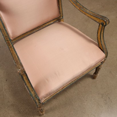 Pareja de Sillones Neoclásicos Lacados