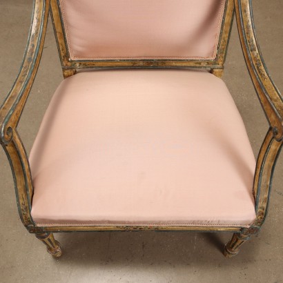 Pareja de Sillones Neoclásicos Lacados