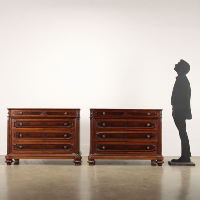 Paire de commodes Umbertini