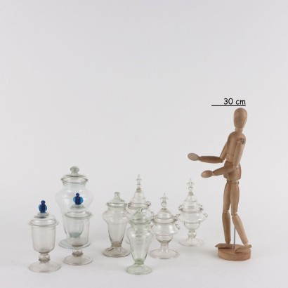 Gruppo di Albarelli in Vetro di Murano