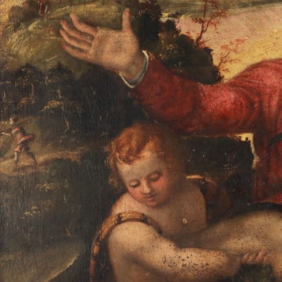 Peinture La Pietà avec deux anges