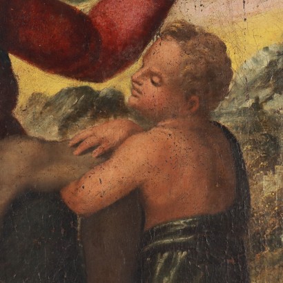Peinture La Pietà avec deux anges