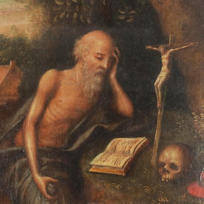 Dipinto con San Girolamo Penitente