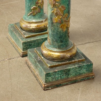 Paire de colonnes XIXème