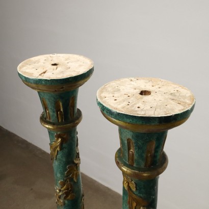 Paire de colonnes XIXème