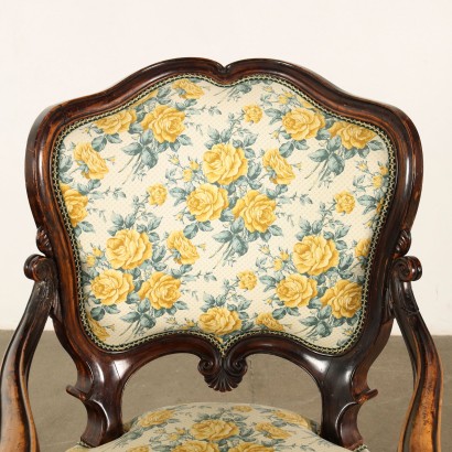 Sillón victoriano medio inglés