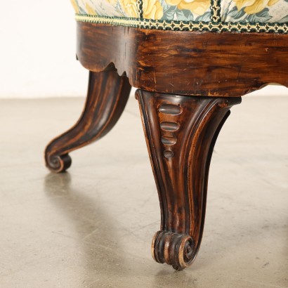 Sillón victoriano medio inglés