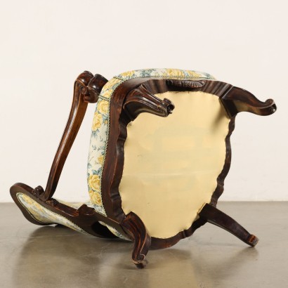 Sillón victoriano medio inglés