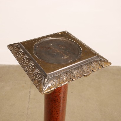 Porte Vase Colonne en Bois Laqué