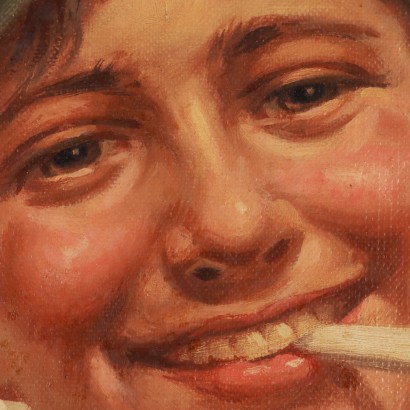 Peinture d'Antonio Vallone, Portrait d'un gamin des rues, Antonio Vallone, Antonio Vallone, Antonio Vallone, Antonio Vallone, Antonio Vallone