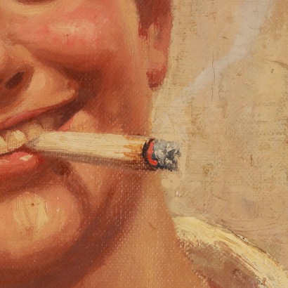 Peinture d'Antonio Vallone, Portrait d'un gamin des rues, Antonio Vallone, Antonio Vallone, Antonio Vallone, Antonio Vallone, Antonio Vallone