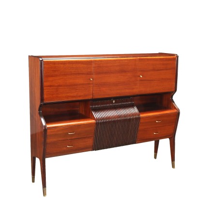 Meuble de Osvaldo Borsani Bois Exotique Italie Années 50-60