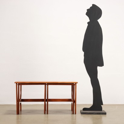 Trio de tables basses anglaises des années 60