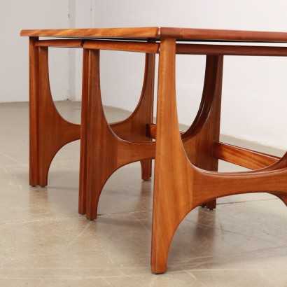 Trio de tables basses anglaises des années 60