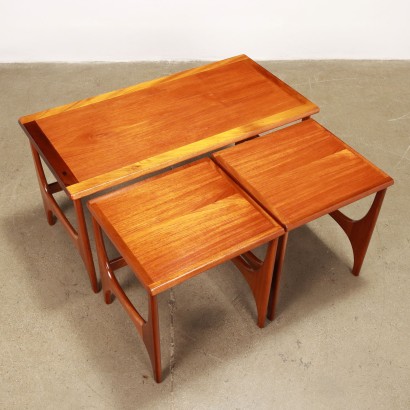 Trio de tables basses anglaises des années 60
