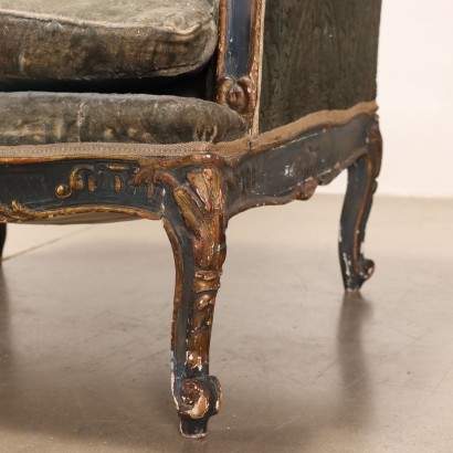Paire de Fauteuils de Style Baroque