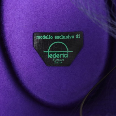 Chapeau vintage violet Federici