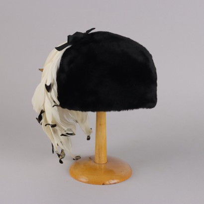Chapeau Vintage à Plumes