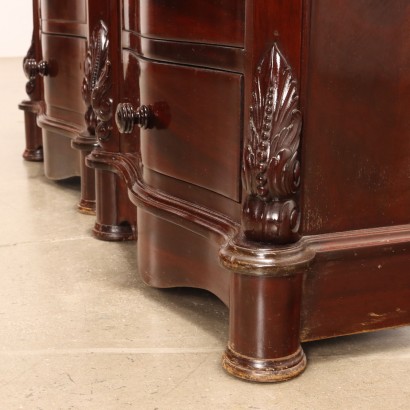 Pair of Luigi Fili style bedside tables