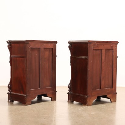 Pair of Luigi Fili style bedside tables