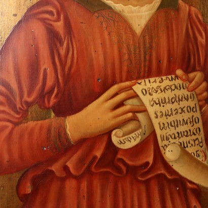 Wooden triptych Madonna with Child and,Triptych with Madonna and Child with Ang,Wooden triptych Madonna with Child and