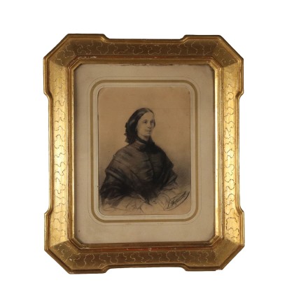 Painted with a female portrait