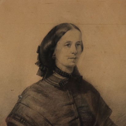 Painted with a female portrait
