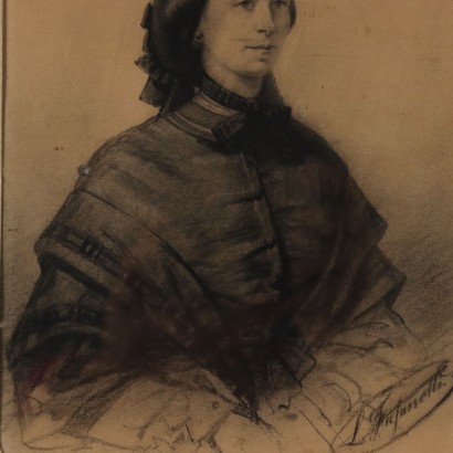 Painted with a female portrait