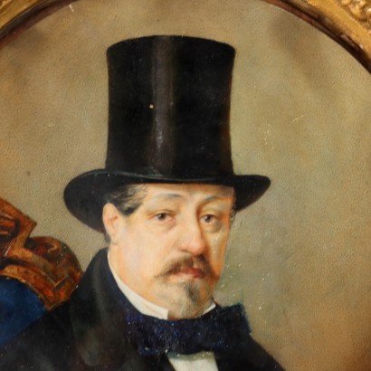 Dipinto Ritratto maschile 1857