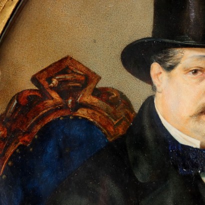 Dipinto Ritratto maschile 1857