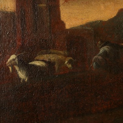 Painted with Pastoral Scene