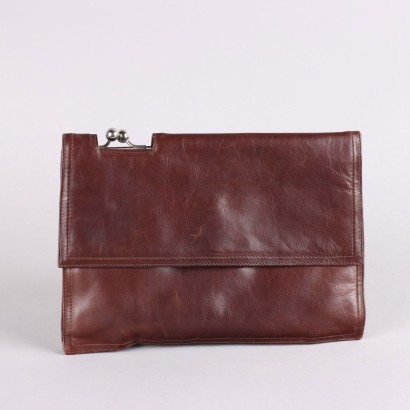 Vintage-Leder-Clutch