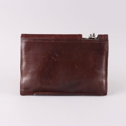 Vintage-Leder-Clutch