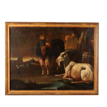 Pintado con Escena Pastoral