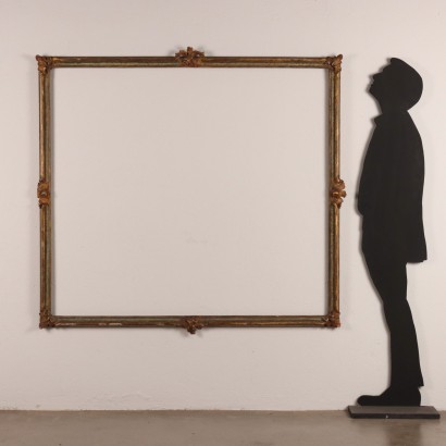 Lacquered and gilded Baroque frame