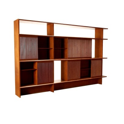 Vintage Bookcase Teak Veneer Italy 1960s